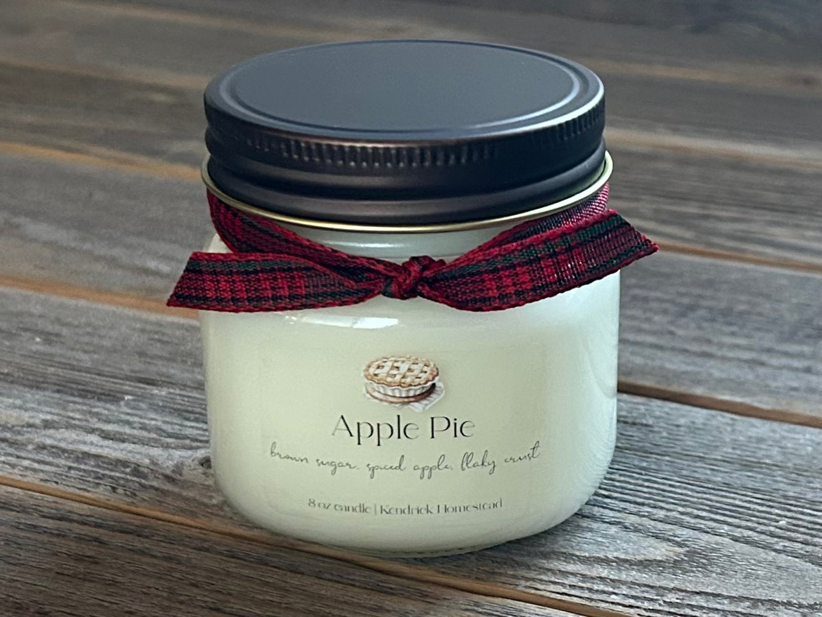 apple pie heritage candle, kendrick homestead