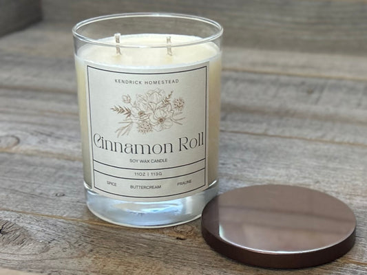 Cinnamon Roll Soy Wax Candle Kendrick Homestead