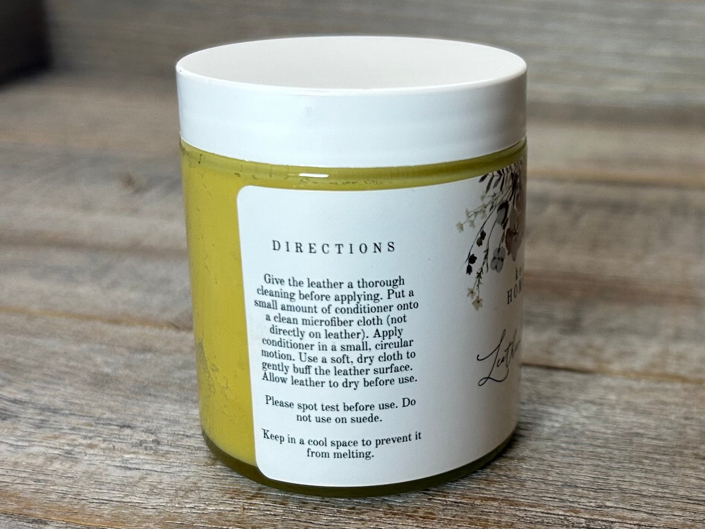 Leather conditioner, natural beeswax polish Kendrick Homestead