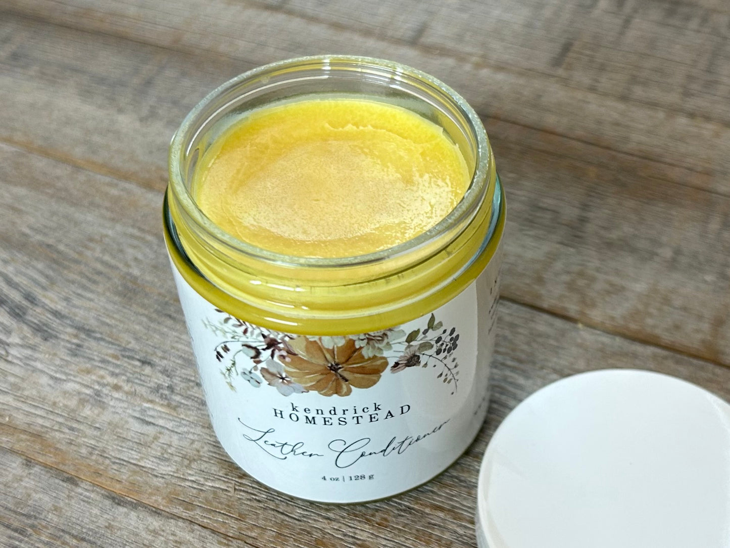 Leather conditioner, natural beeswax polish Kendrick Homestead