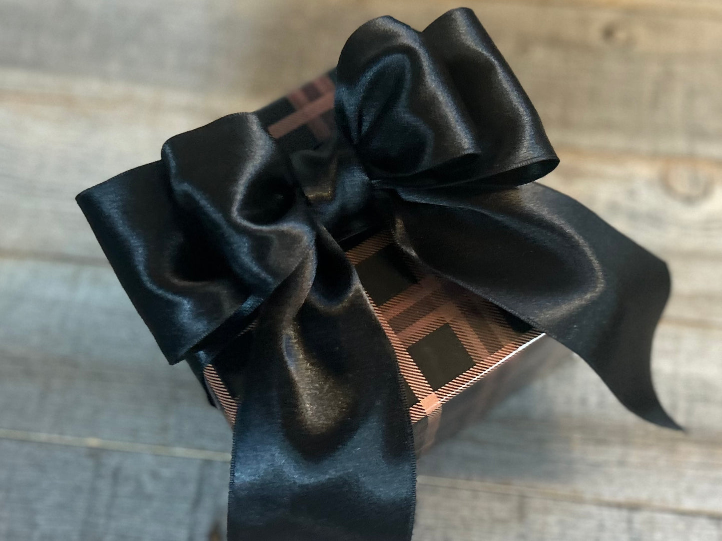 brown plaid gift set