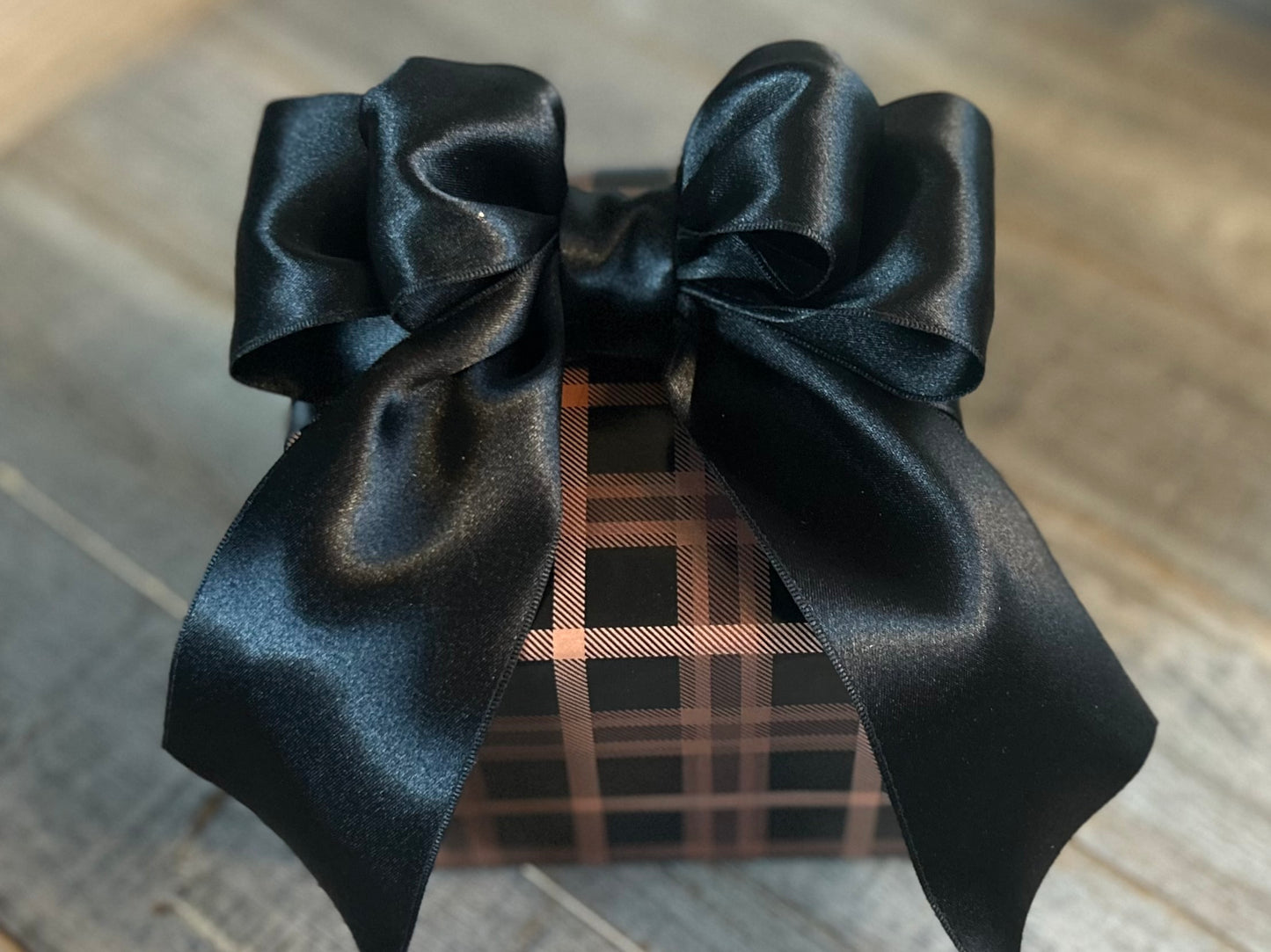 brown plaid gift set