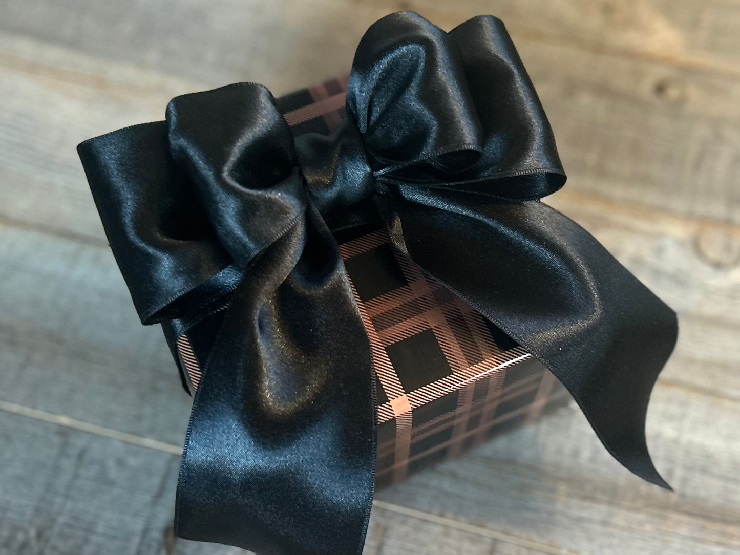 brown plaid gift set