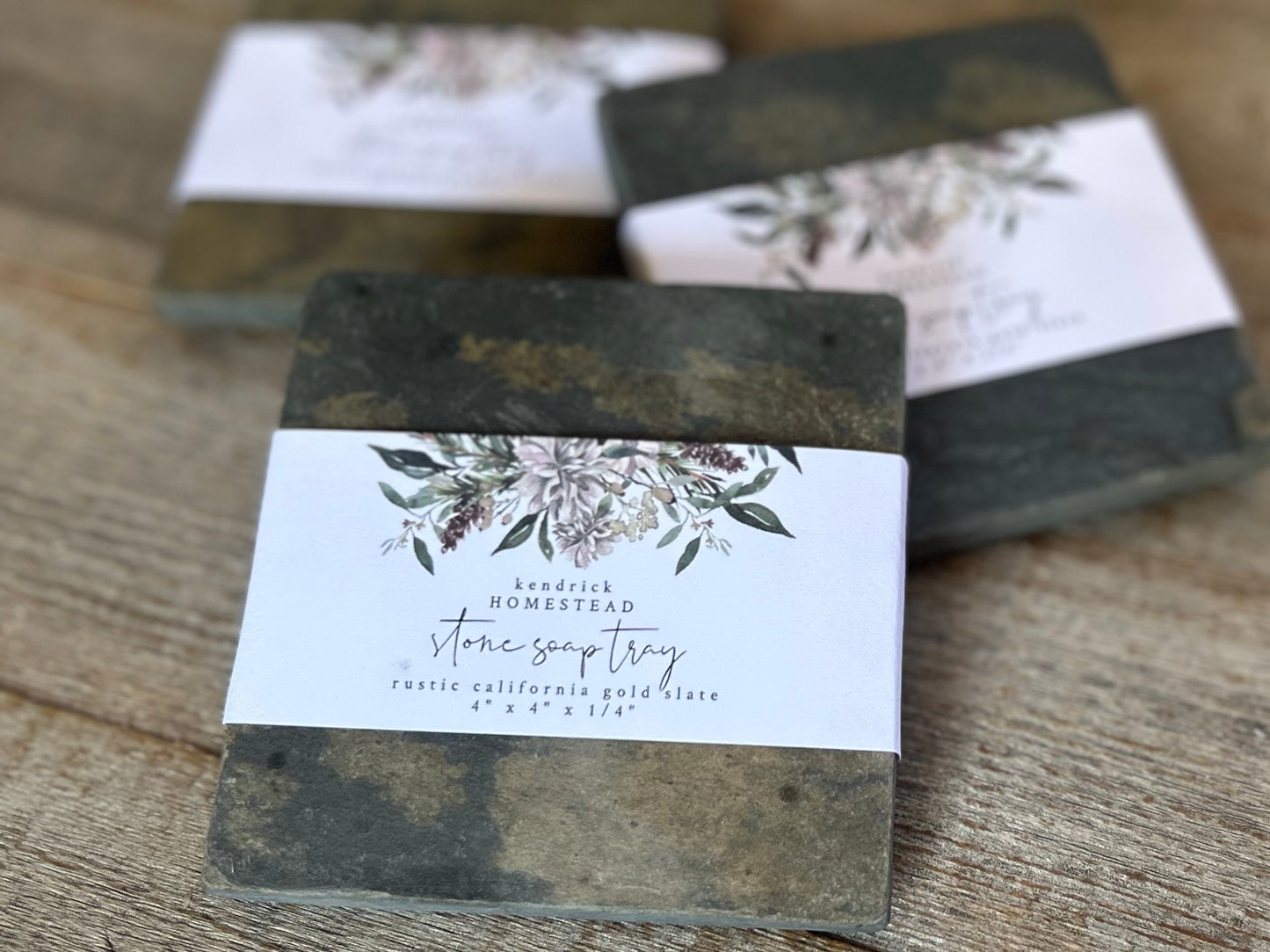 California Gold Slate soap dish, Kendrick Homestead