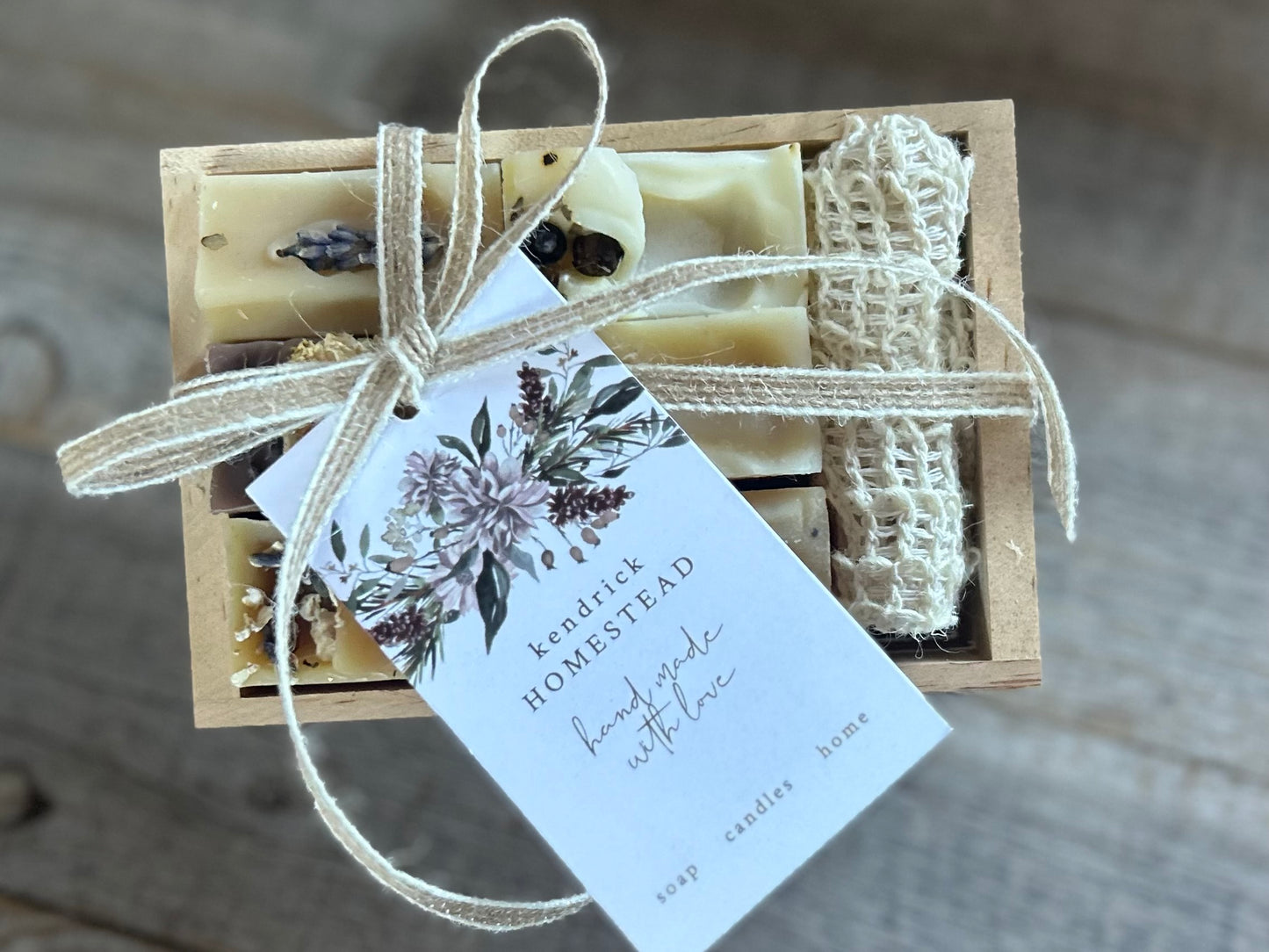 Soap Sample Crate, Kendrick Homestead