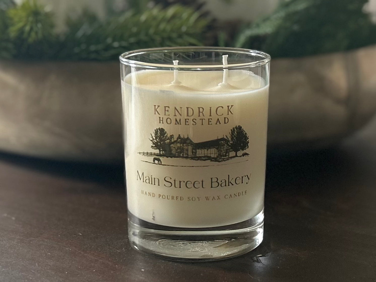 Main Street Bakery soy wax candle Kendrick Homestead