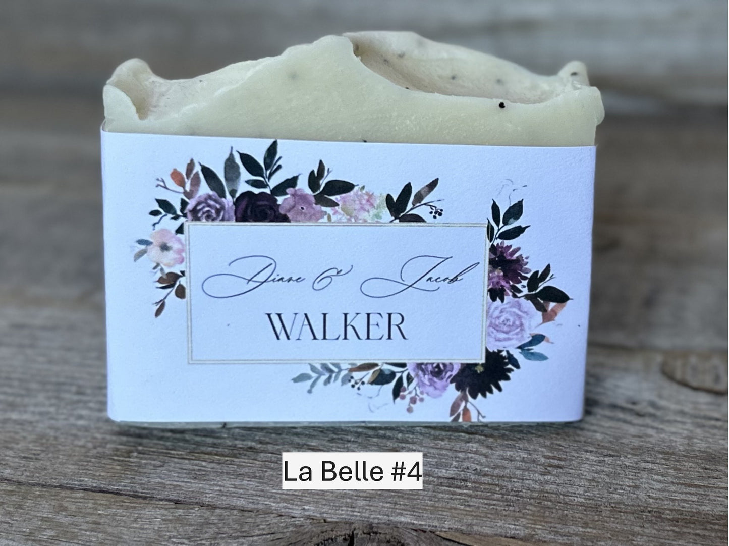La Belle wedding soap favors, Kendrick Homestead