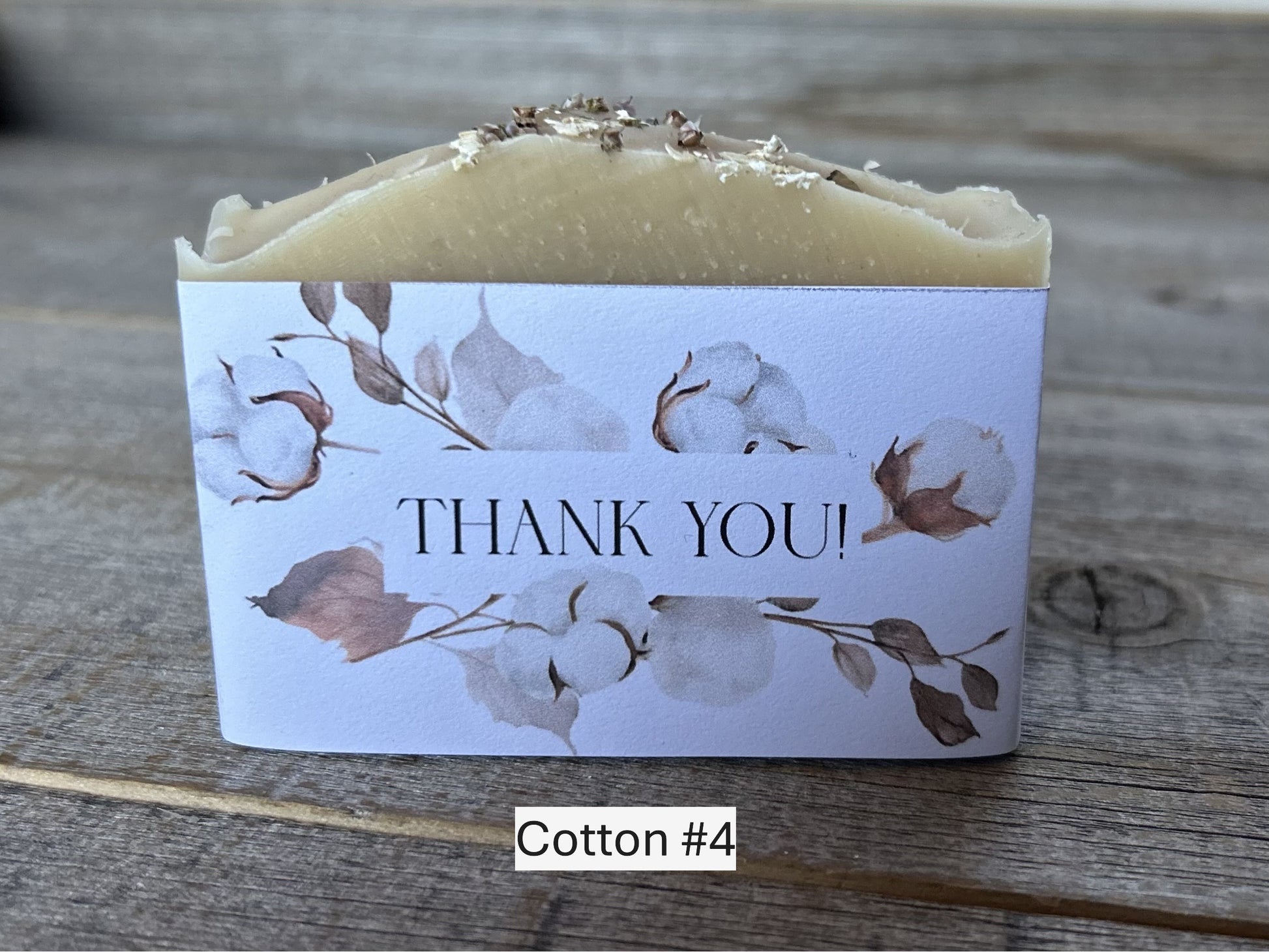 Cotton wedding soap favors, Kendrick Homestead