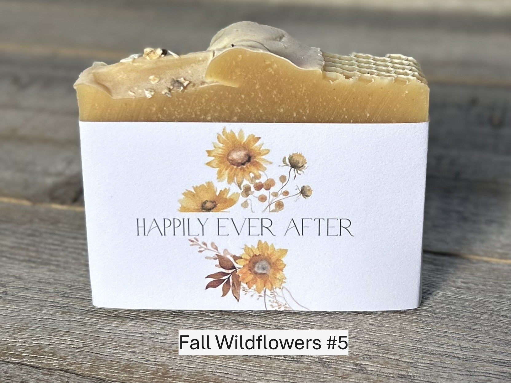 Fall Wildflower, wedding soap favors, custom label, Kendrick Homestead