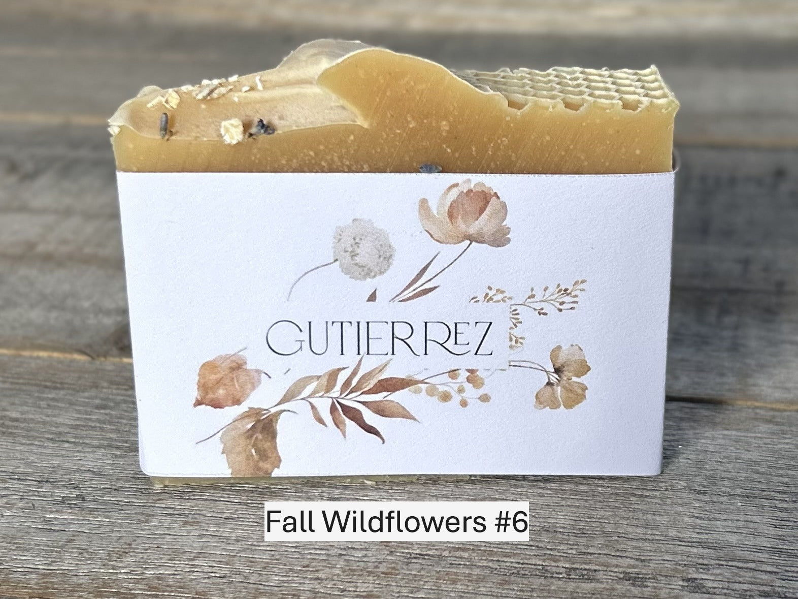 Fall Wildflower, wedding soap favors, custom label, Kendrick Homestead