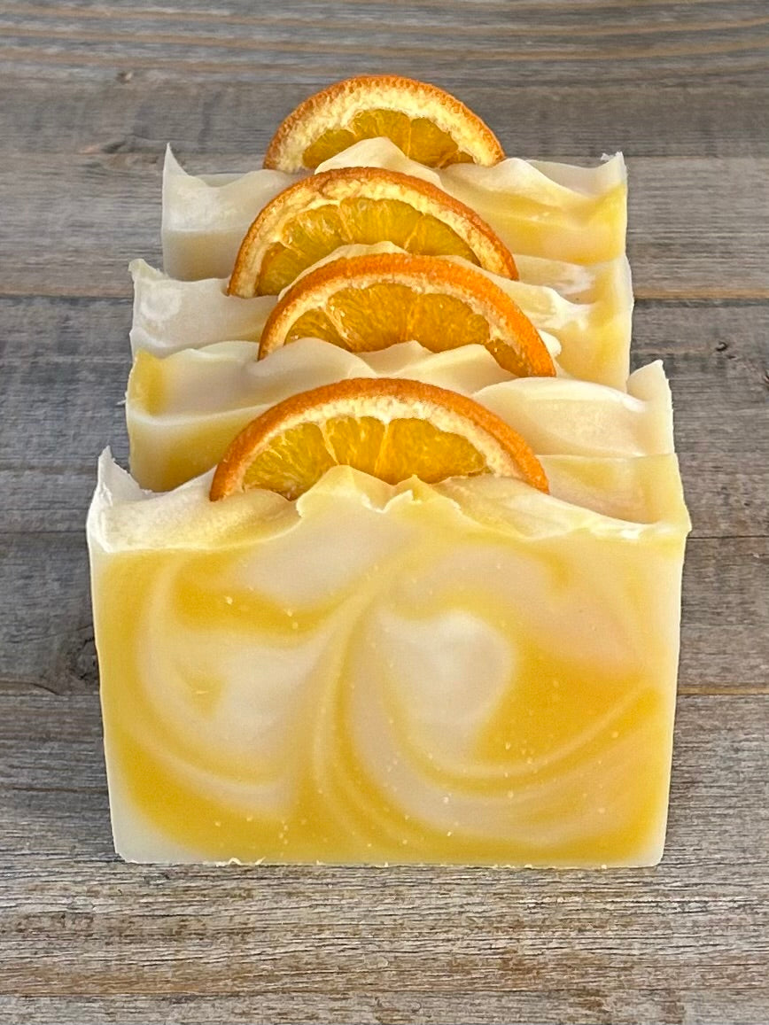 Sweet Orange Goat's milk soap, Kendrick Homestead
