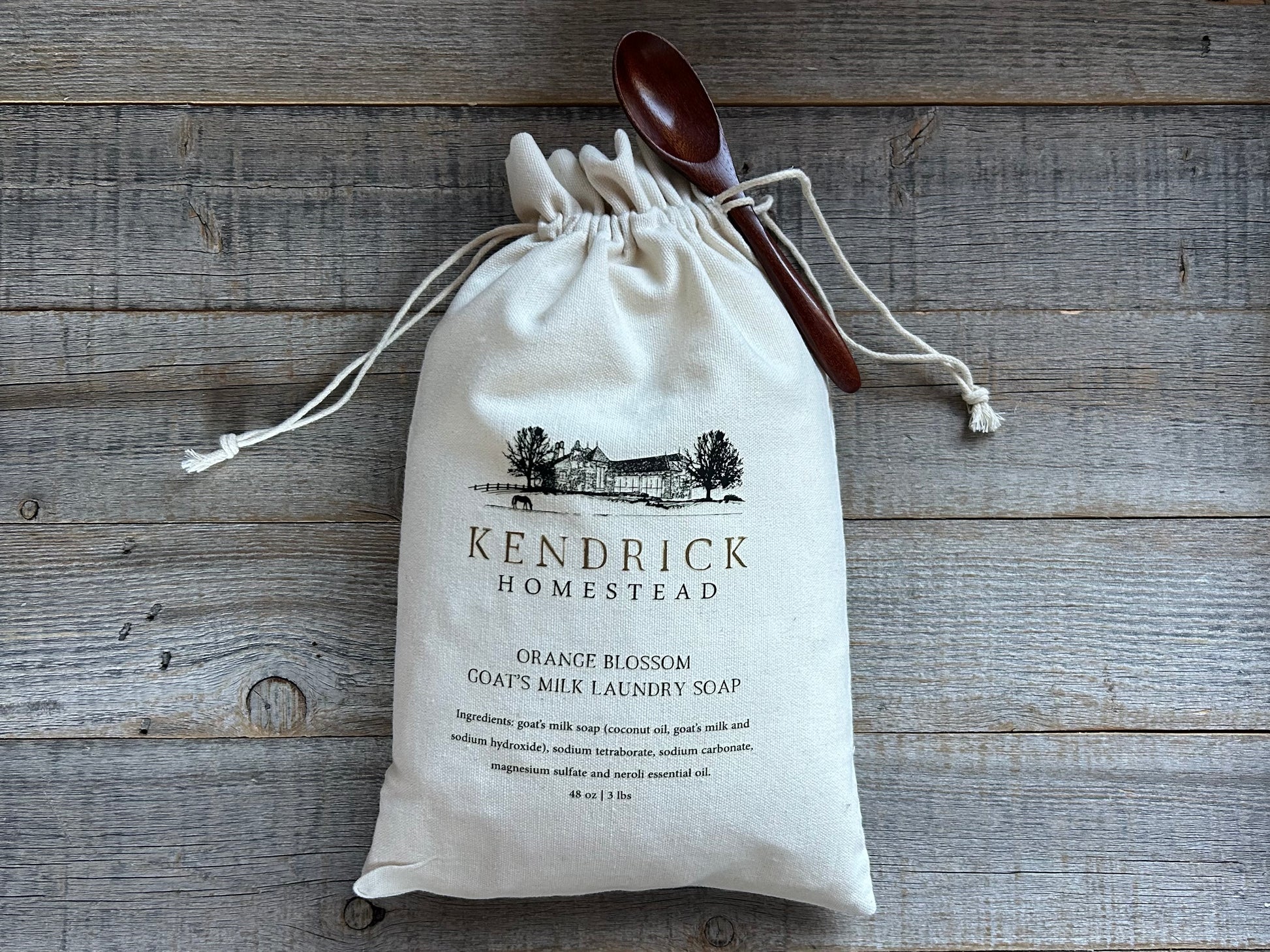 Goat's Milk Laundry Soap, lavender, Orange Blossom and Unscented, Kendrick Homestead