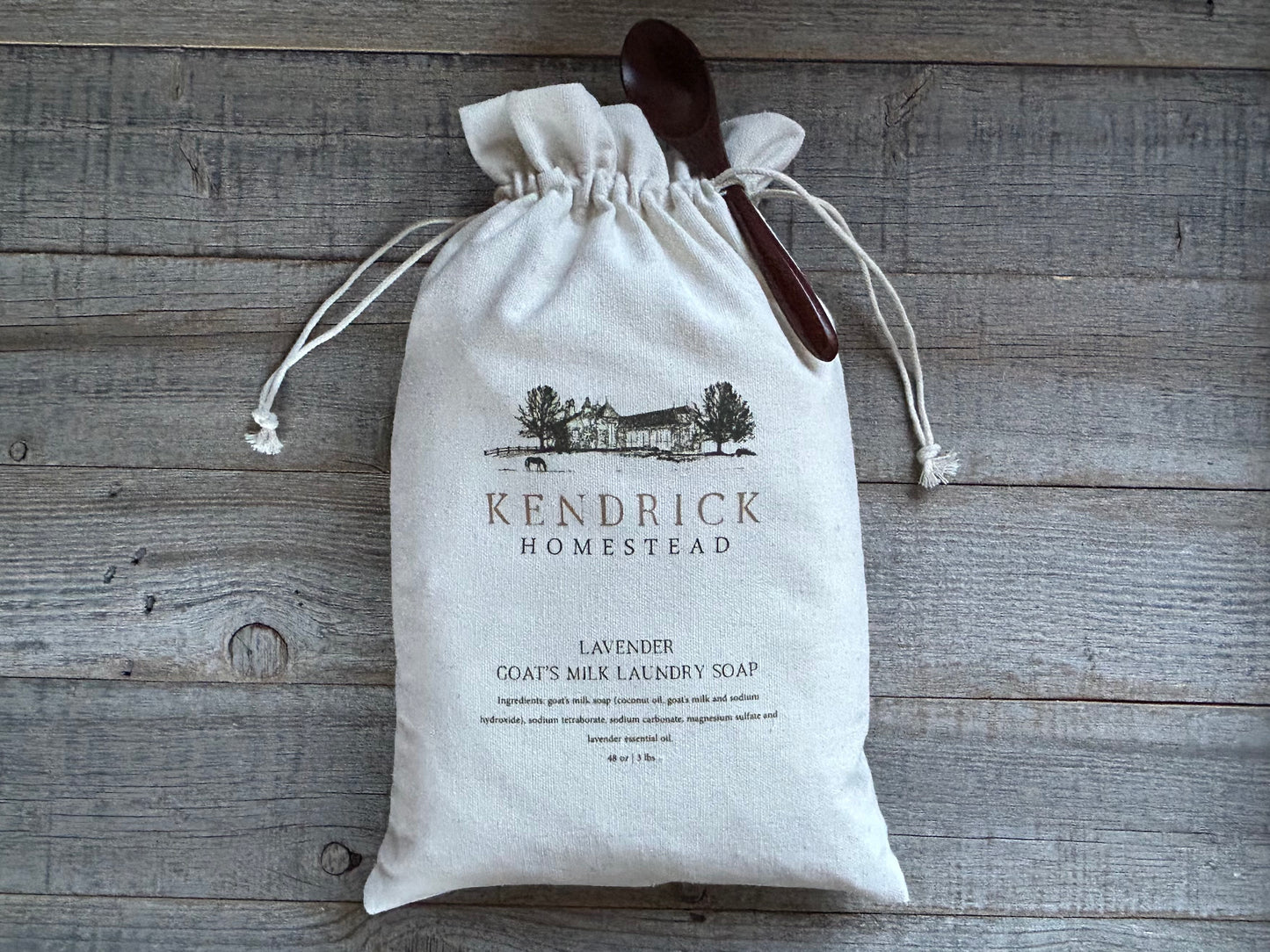 Goat's Milk Laundry Soap, lavender, Orange Blossom and Unscented, Kendrick Homestead
