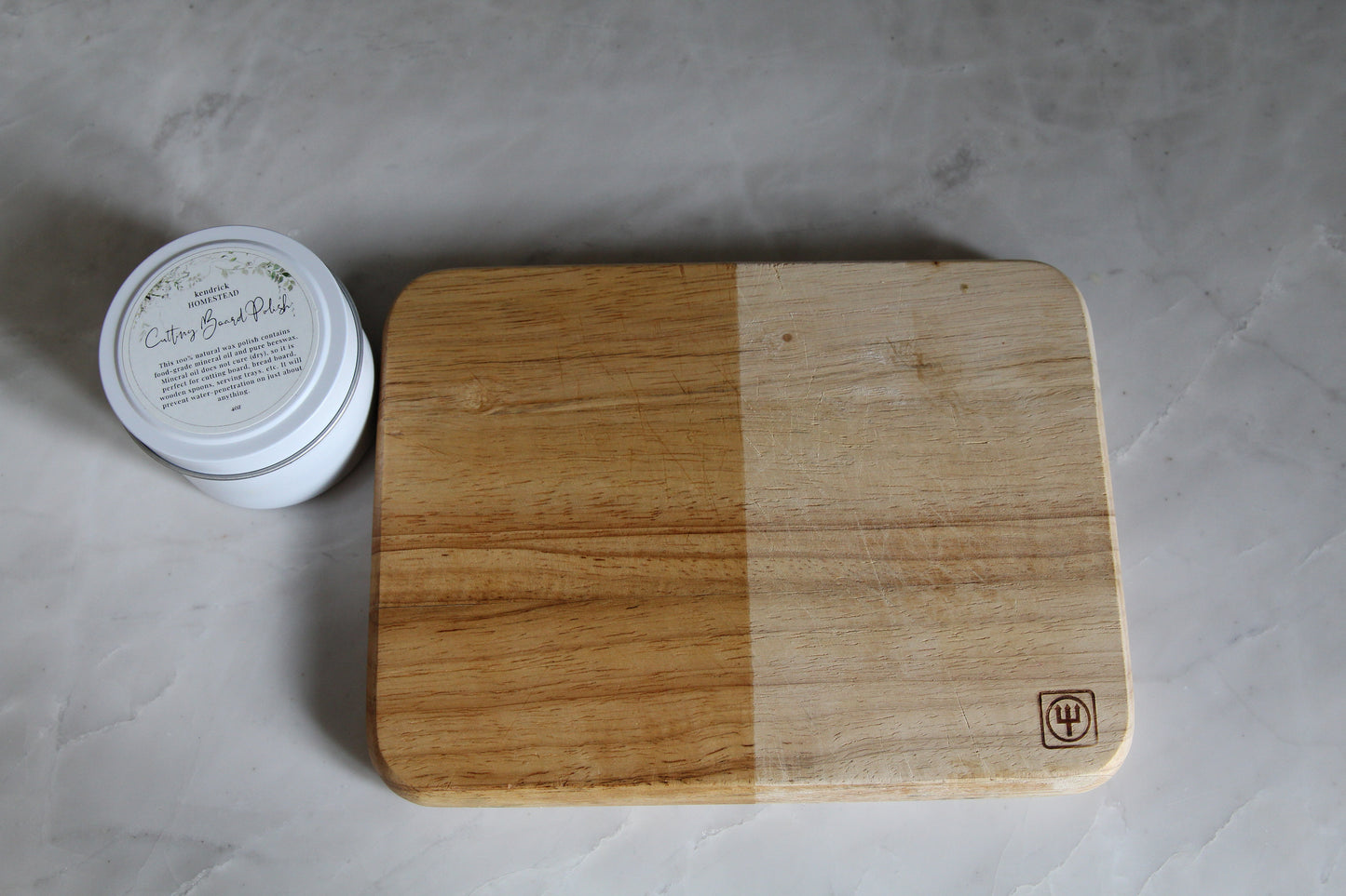 Beeswax cutting board polish, Kendrick Homestead