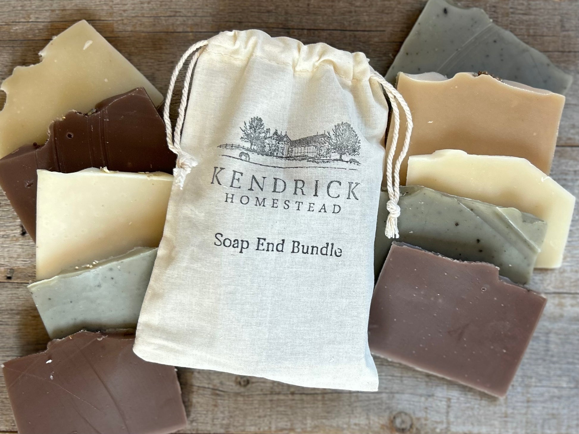 Soap End Bundle, soap scraps, Kendrick Homestead