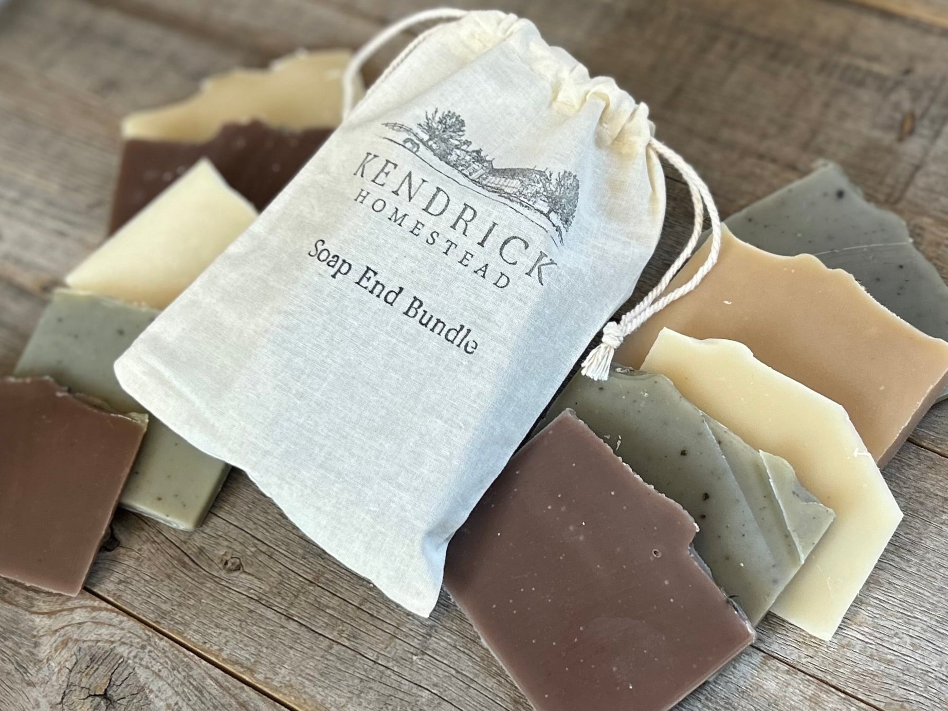 Soap End Bundle, soap scraps, Kendrick Homestead