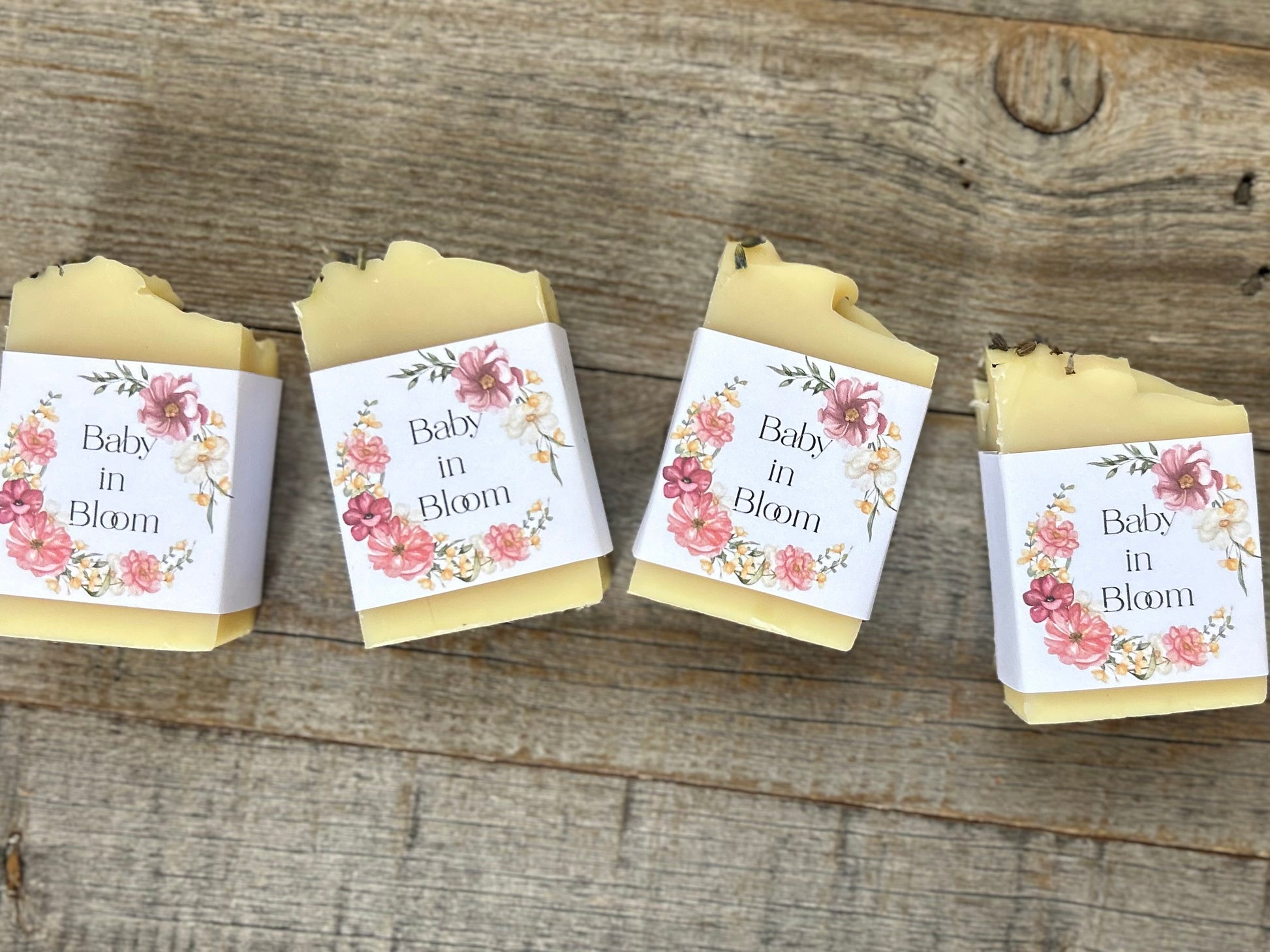 Baby in Bloom soap party favor, Kendrick Homestead