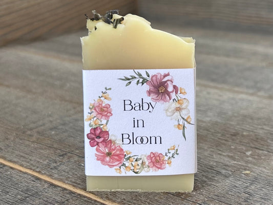 Baby in Bloom soap party favor, Kendrick Homestead