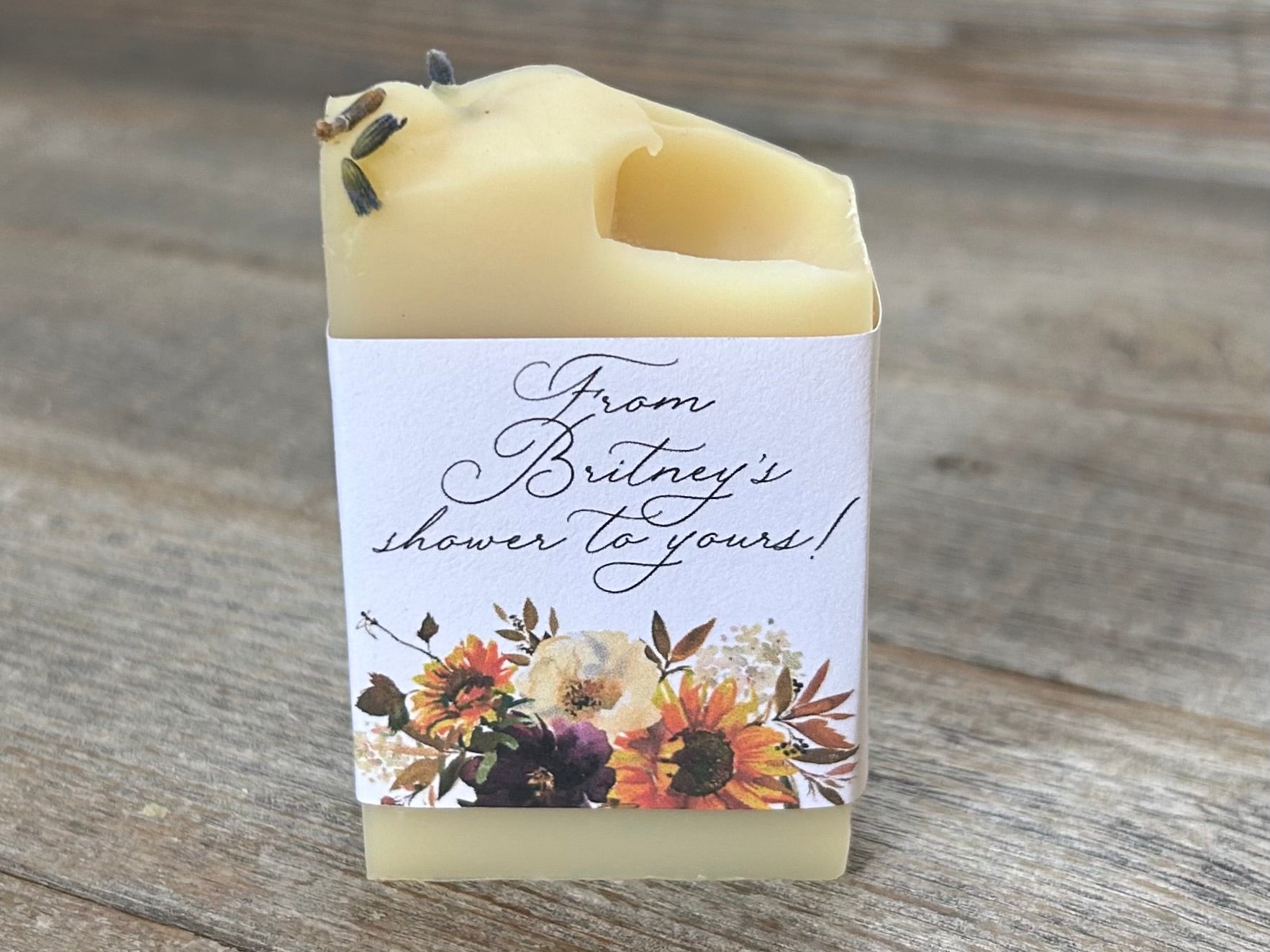 Sunflower Bordo Soap Party Favors, Kendrick Homestead