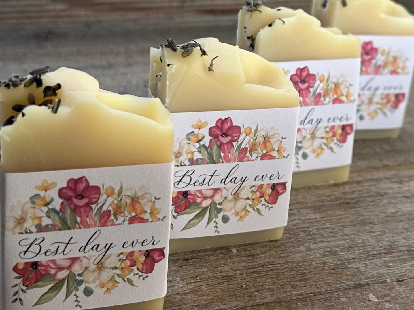 Spring Time soap party favor Kendrick Homestead