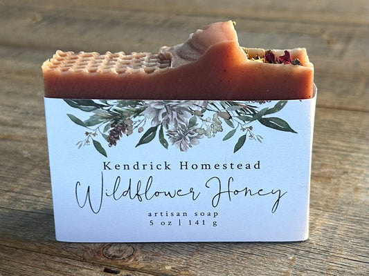 Wildflower Honey soap, Kendrick Homestead