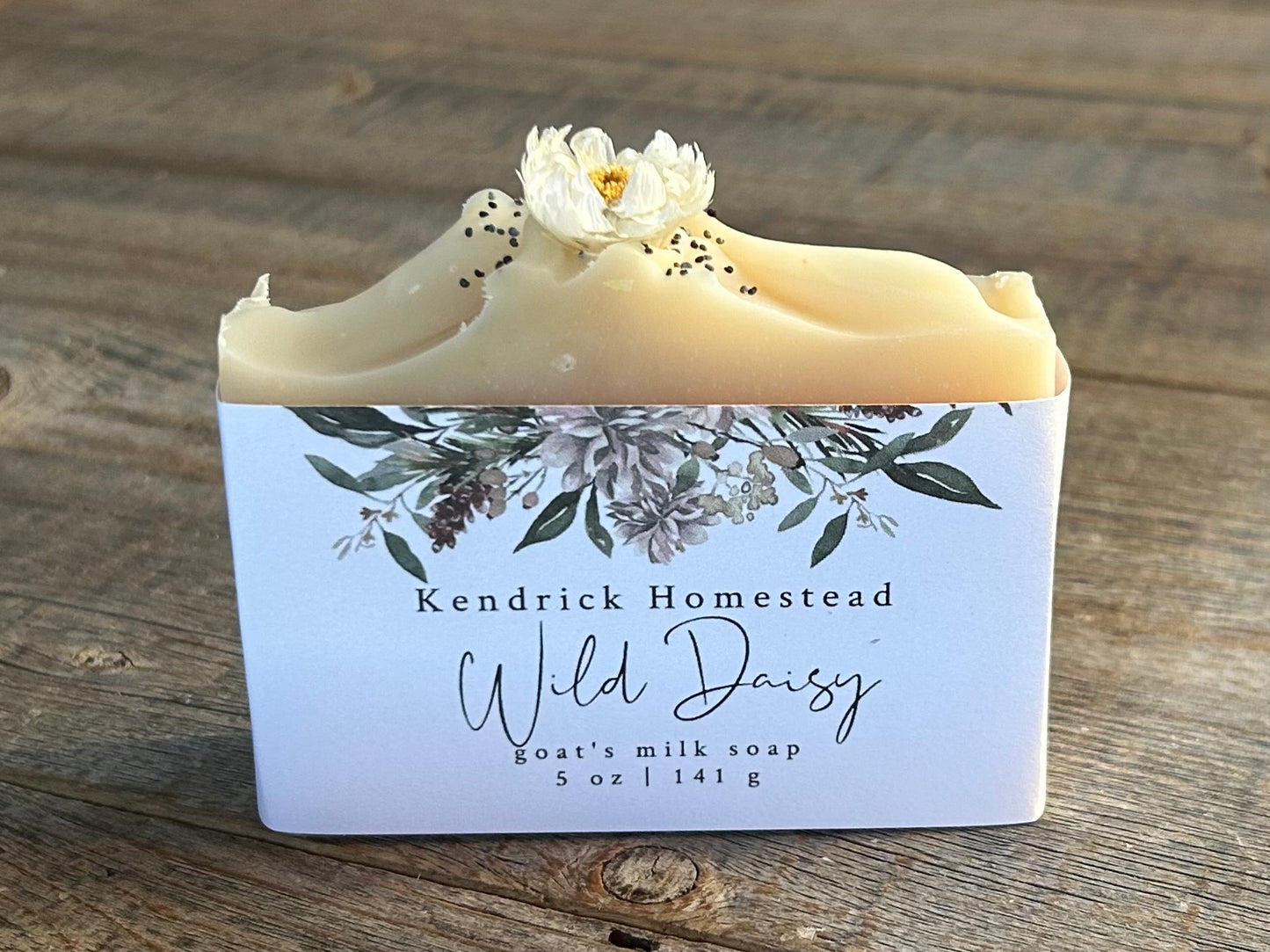 Harness the tranquil essence of lavender essential oil with a little chamomile and pine needle essential oil. This subtly beautiful soap is made with nourishing goat’s milk, shea butter, cocoa butter and sweet almond oil.

Kendrick Homestead