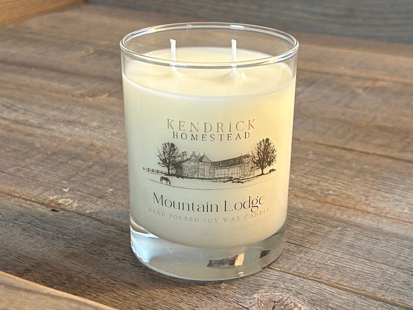 Mountain Lodge Soy wax candle, Kendrick Homestead