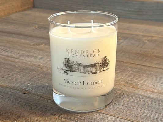Lemon Pound Cake soy wax candle Kendrick Homestead