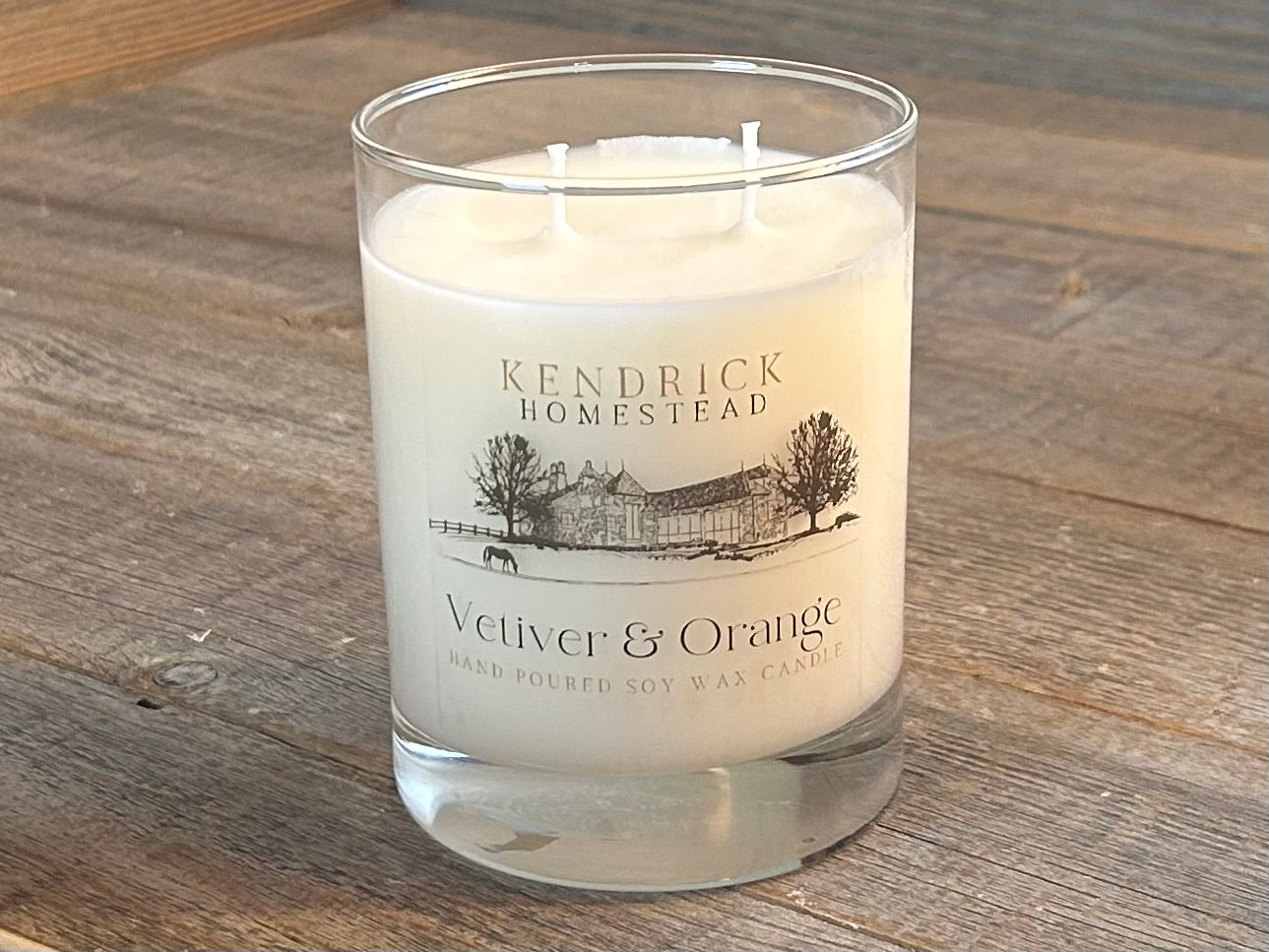 Vetiver & Orange soy wax candles