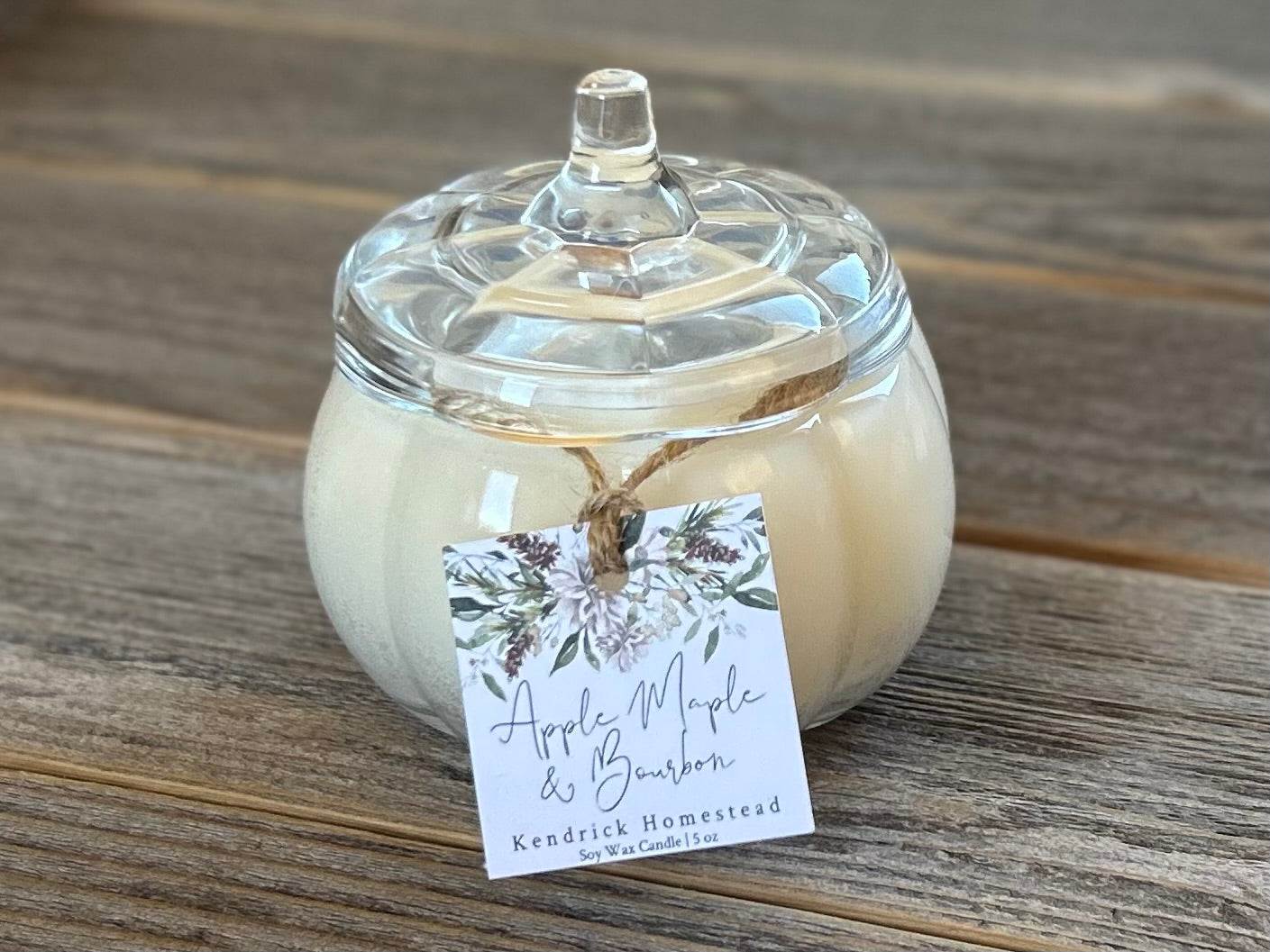 Small Pumpkin Candles, Kendrick Homestead