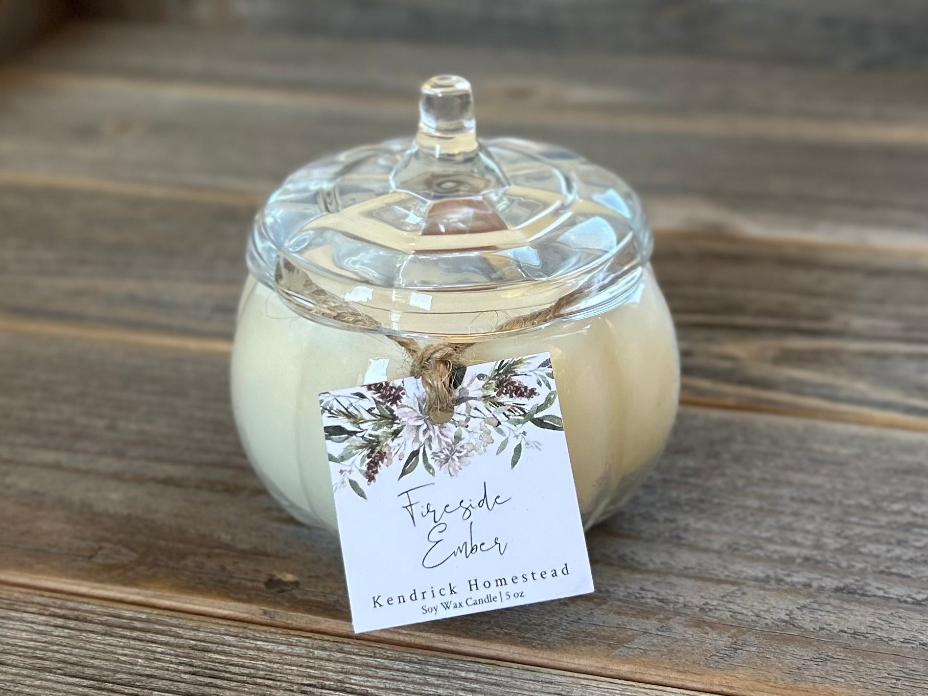 Small Pumpkin Candles, Kendrick Homestead