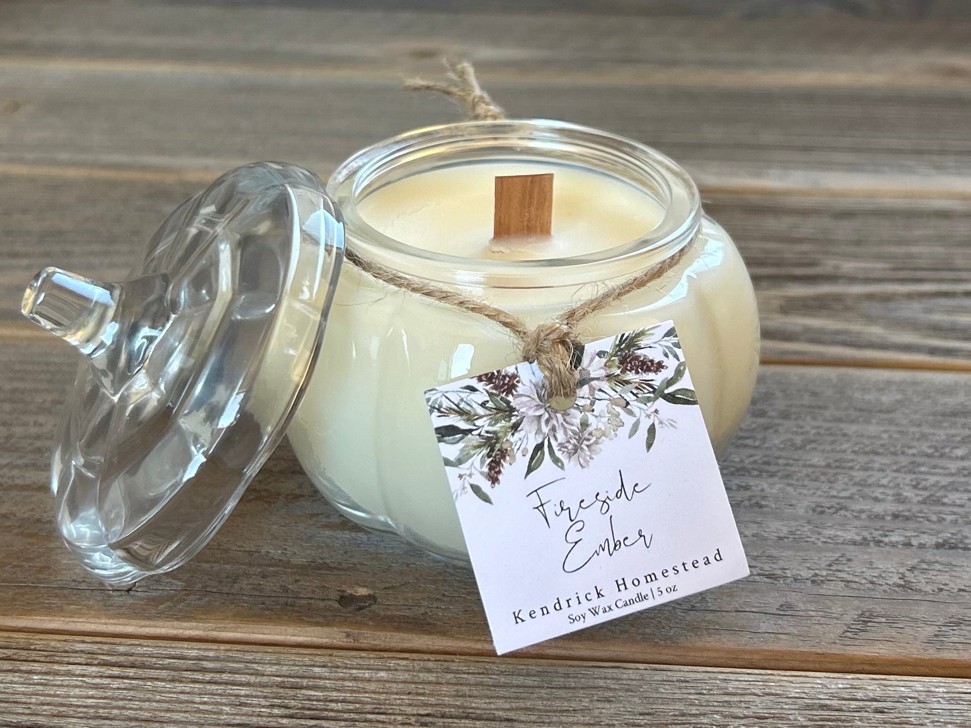 Small Pumpkin Candles, Kendrick Homestead