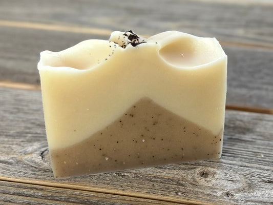 Coffee & Cream coconut milk soap, Kendrick Homestead