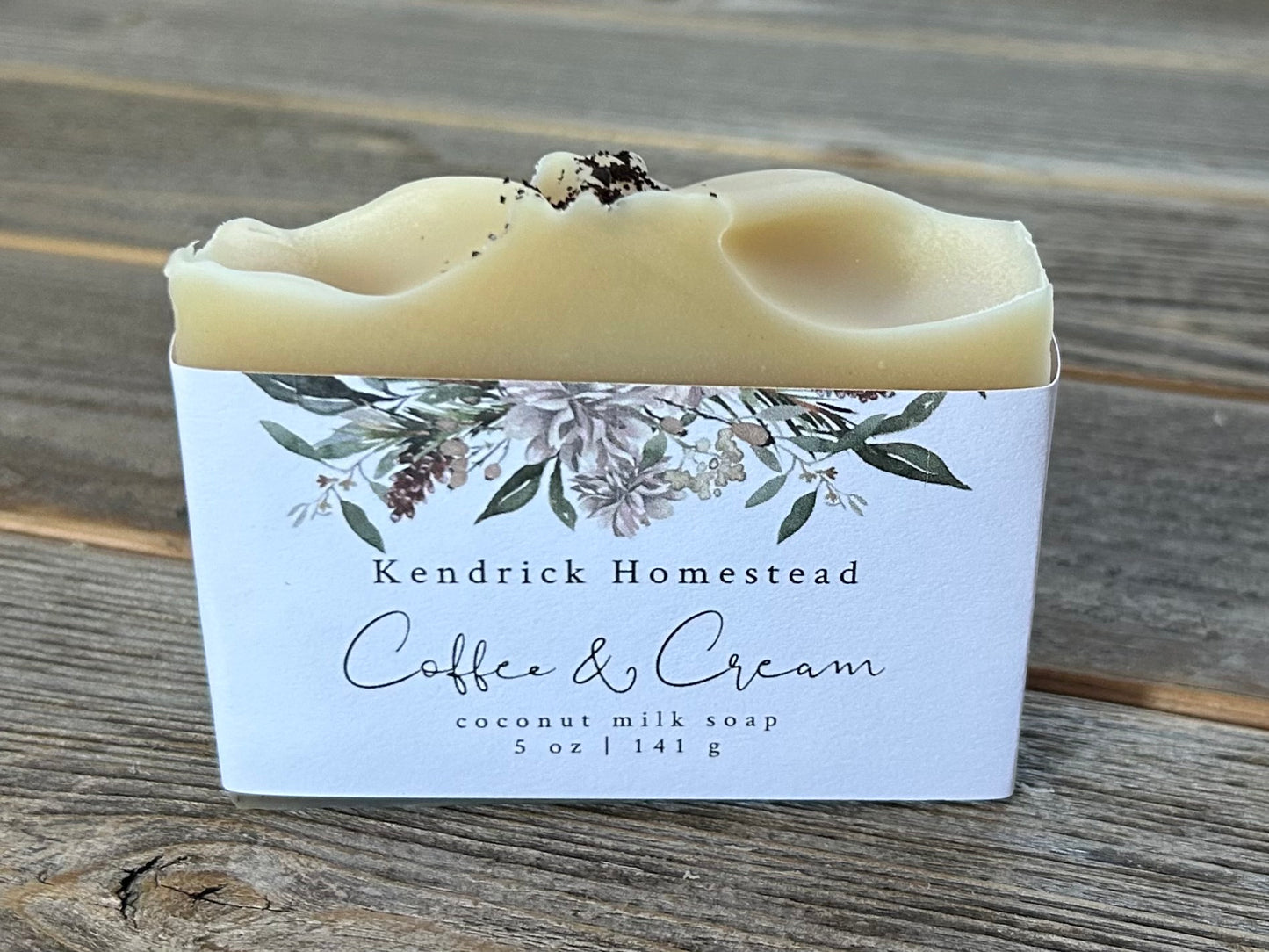 Coffee & Cream coconut milk soap, Kendrick Homestead