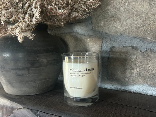 Mountain Lodge,  coconut, apricot and soy wax blend, Kendrick Homestead