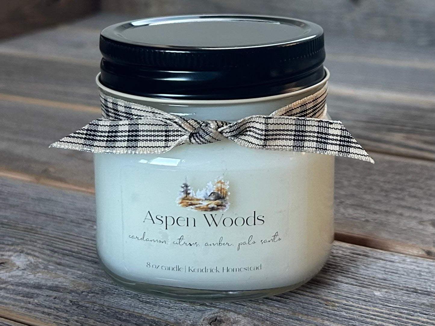 Heritage Collection- Aspen Woods 8oz candle, Kendrick Homestead