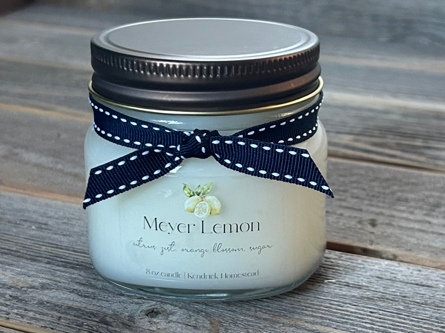Heritage Collection- Meyer Lemon 8oz candle, Kendrick Homestead