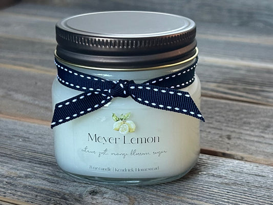 Heritage Collection- Meyer Lemon 8oz candle, Kendrick Homestead