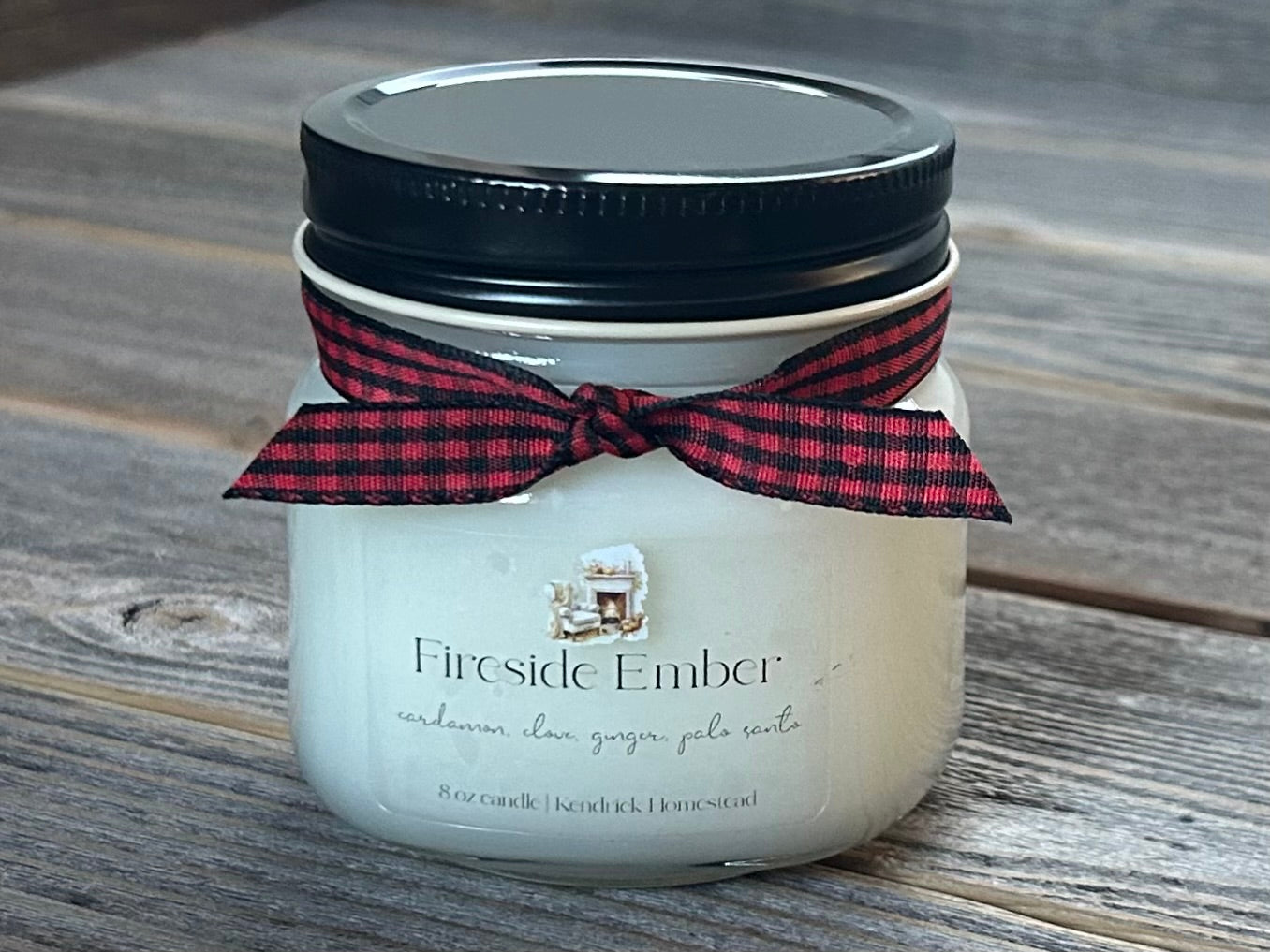 Heritage Collection- Fireside Ember 8oz candle, Kendrick Homestead