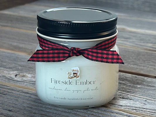 Heritage Collection- Fireside Ember 8oz candle, Kendrick Homestead