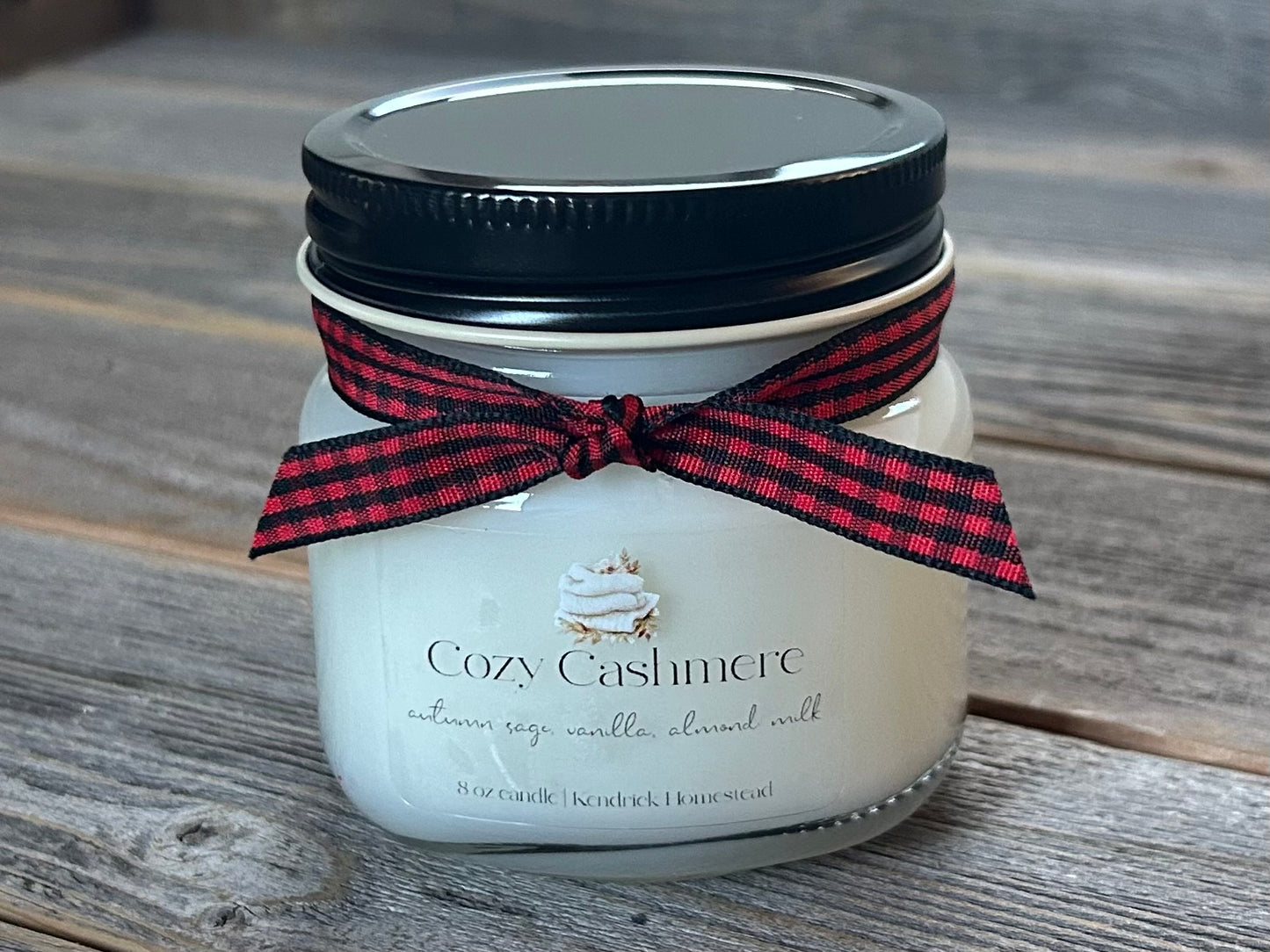 Heritage Collection- Cozy Cashmere candle 8oz, Kendrick Homestead