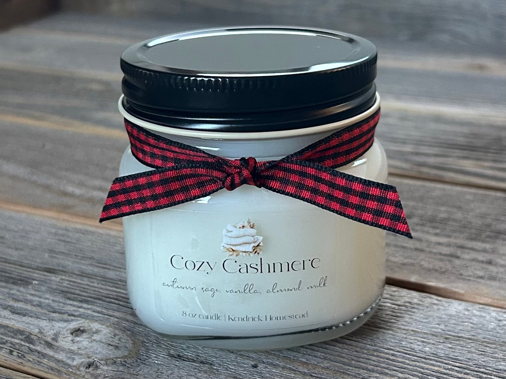 Heritage Collection- Cozy Cashmere candle 8oz, Kendrick Homestead