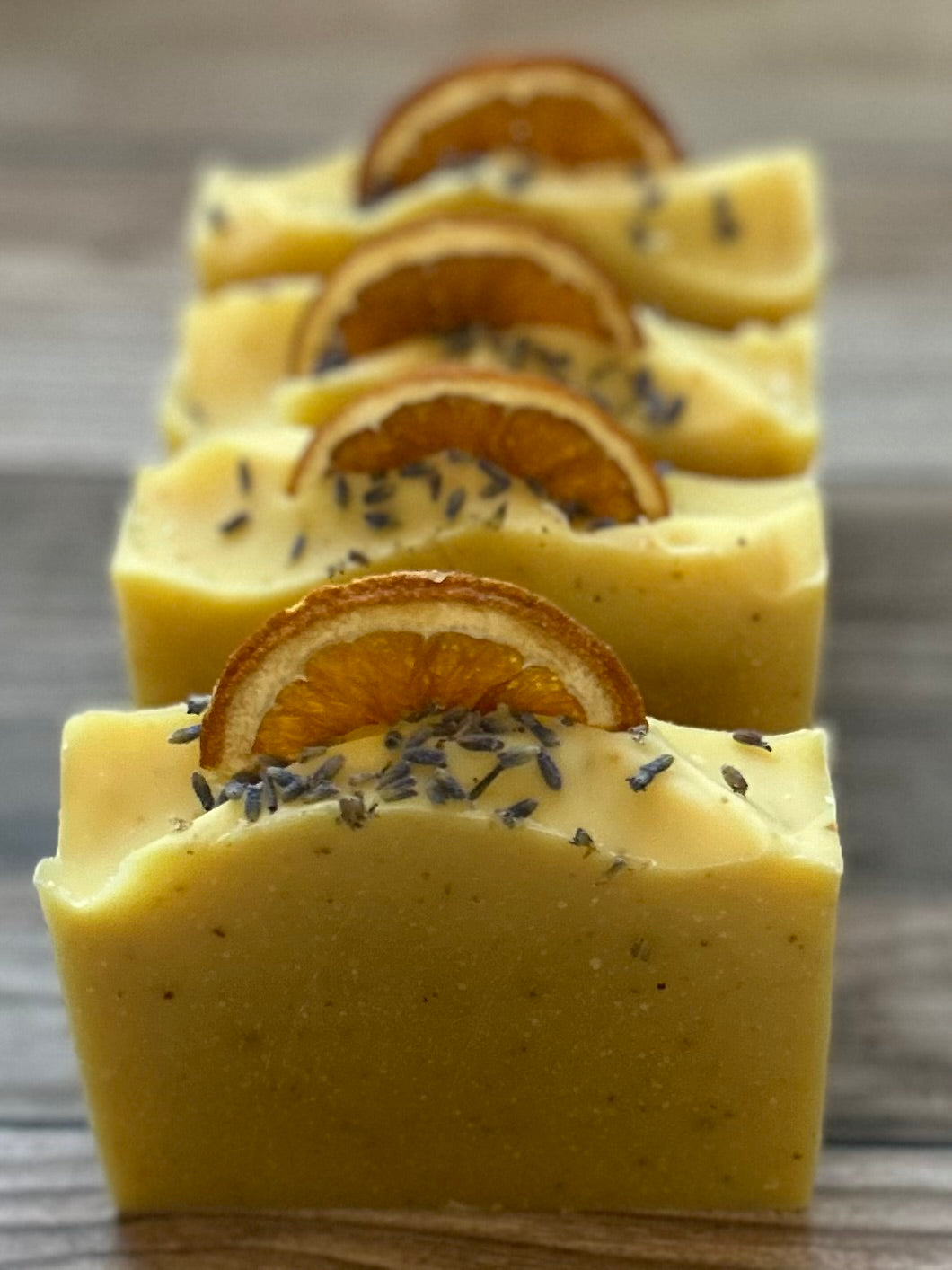 ORANGE LAVENDER goat's milk soap