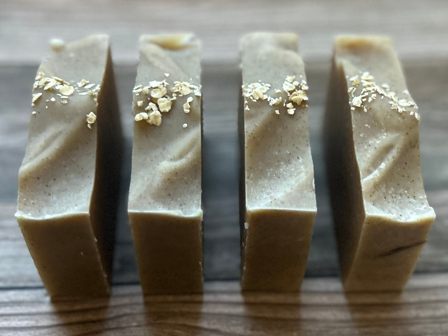 Apple and Oat soap, apple puree, oat milk, chamomile, colloidal oatmeal, cinnamon, Kendrick Homestead