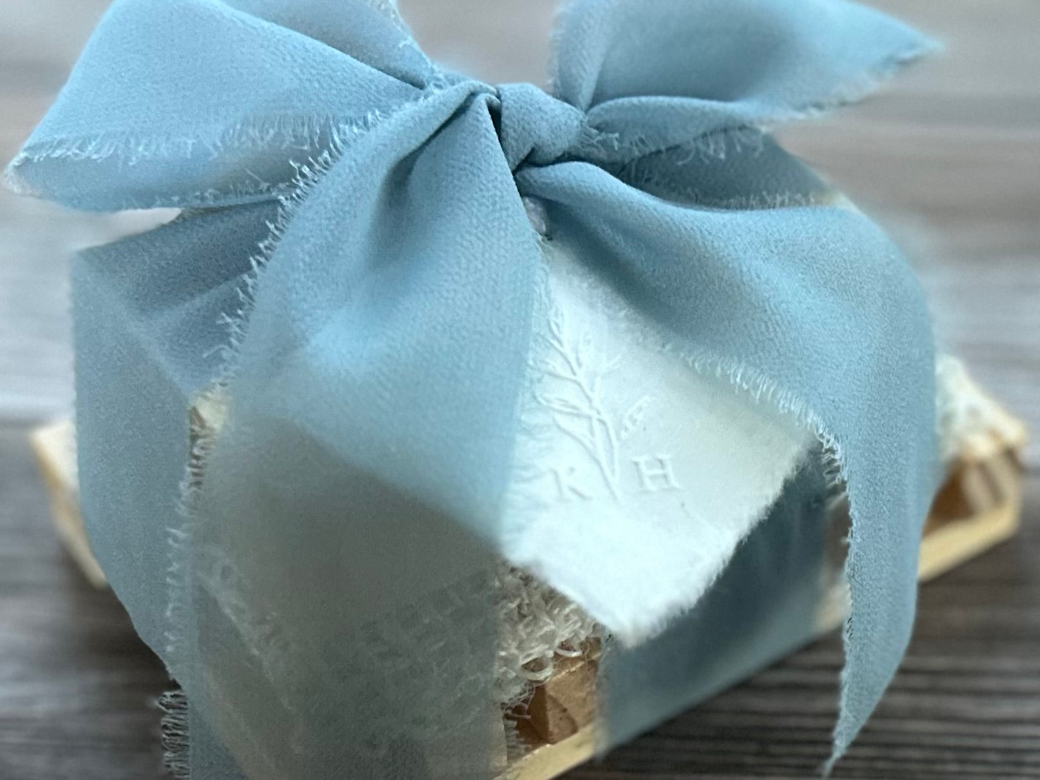 Country Chiffon soap wedding favor Kendrick Homestead