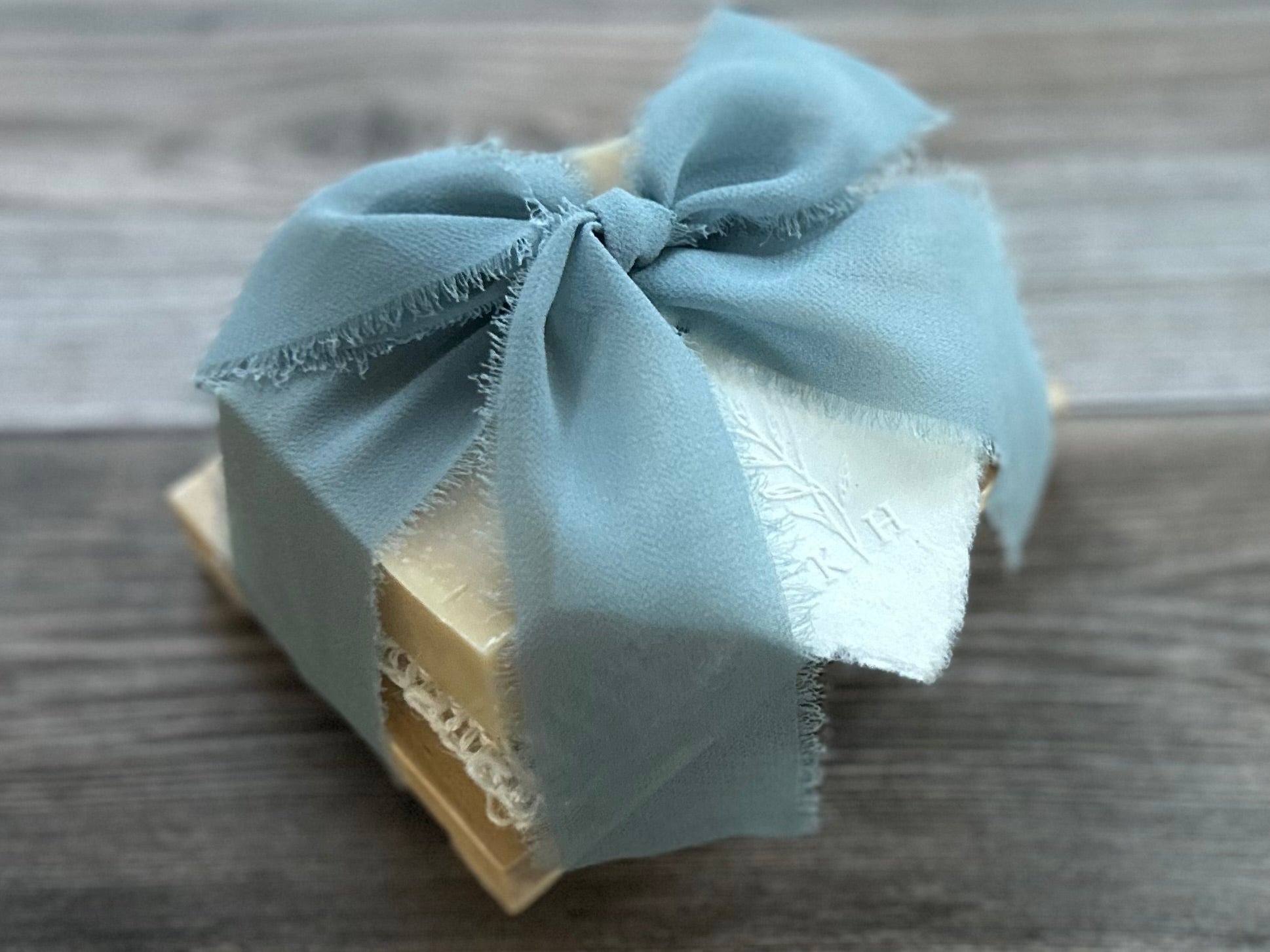 Country Chiffon soap wedding favor Kendrick Homestead