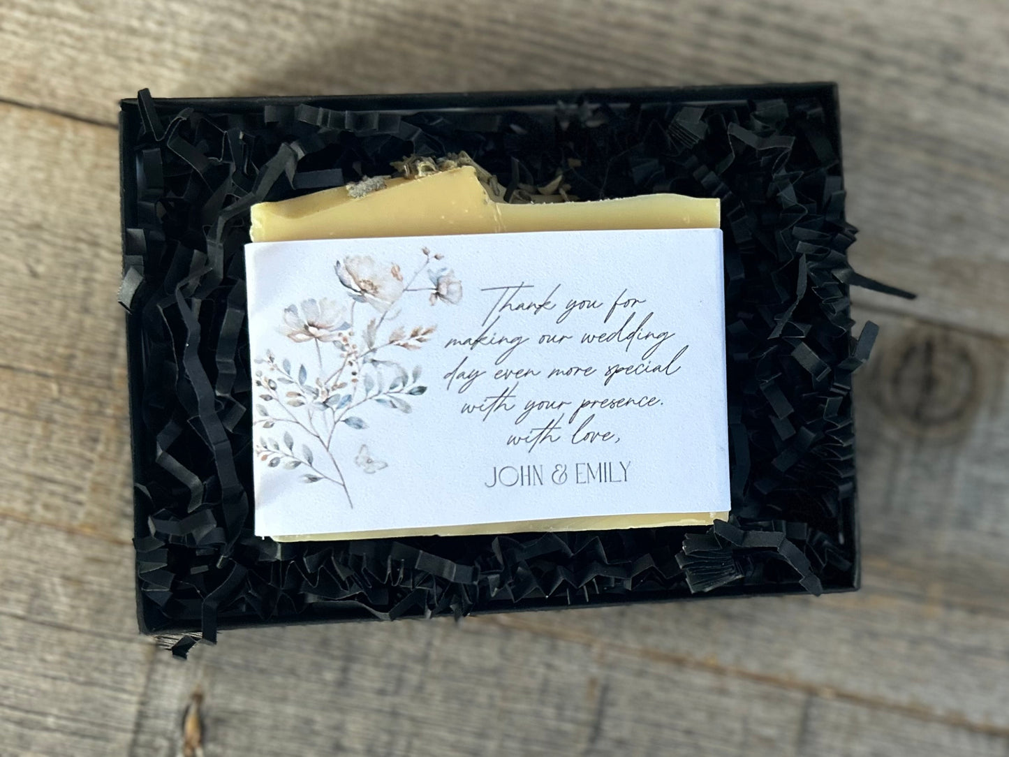 Formal wedding soap Favor Kendrick Homestead