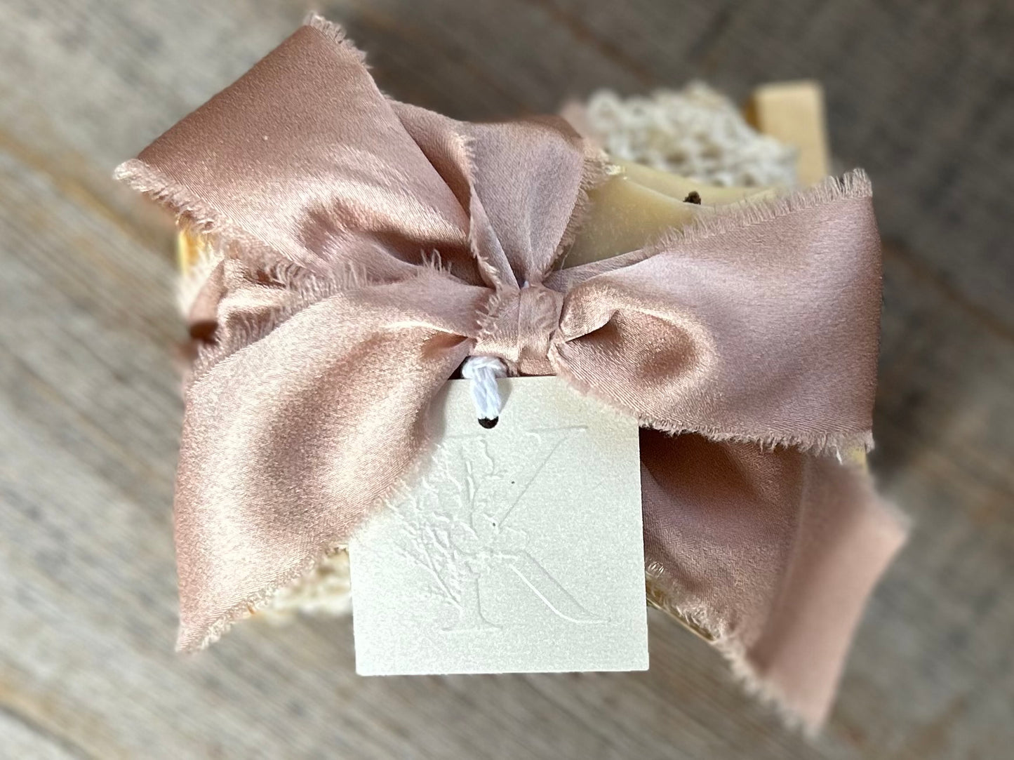 Country Chiffon soap wedding favor Kendrick Homestead