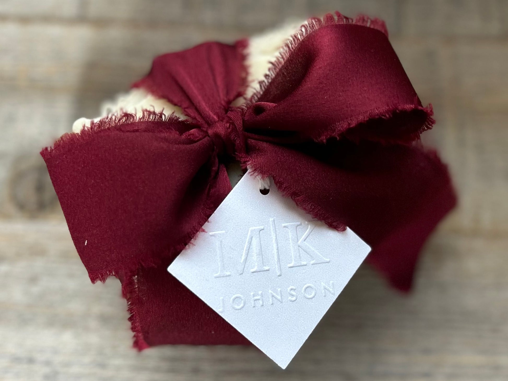 Country Chiffon soap wedding favor Kendrick Homestead