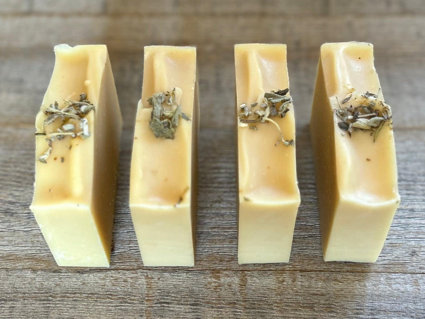 Let the worries of the day slide away with the help of this relaxing herbal blend of white sage, lavender and cedarwood. Lavender &amp; White Sage soap is made with nourishing goat's milk, olive oil, coconut oil, cocoa butter, shea butter, sweet almond oil, castor oil, kaolin clay and dried white sage. Kendrick Homestead